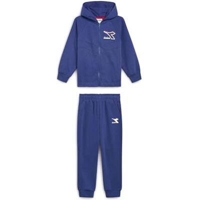 Diadora JU. Tracksuit HD FZ-logotyp, Blå, L Diadora JU. Tracksuit HD FZ-logotyp, Blå, L