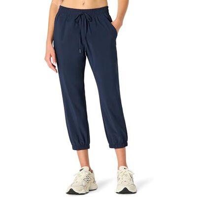 Amazon Essentials dam aktiv prestanda stretch vävd 60 cm innersöm magtröja joggingbyxor, marinblå, Large Amazon Essentials dam aktiv prestanda stretch vävd 60 cm innersöm magtröja joggingbyxor, marinblå, Large