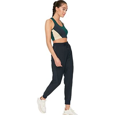 Trendyol Kvinnors marinblå joggingdräkt sport tracksuit sweatpants, M Trendyol Kvinnors marinblå joggingdräkt sport tracksuit sweatpants, M