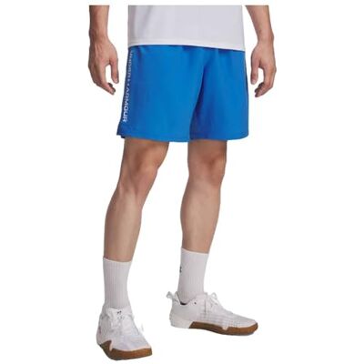 Under Armour UA Tech vävda ordmärkesshorts – blå Atlantis//vit – XS Under Armour UA Tech vävda ordmärkesshorts – blå Atlantis//vit – XS