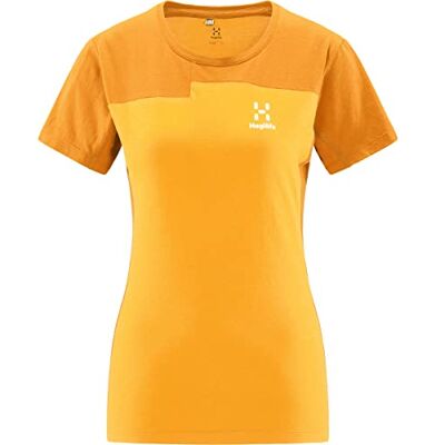 Haglöfs 606527_5NO ROC Grip T-shirt Dam Sunny Yellow/Golden Brown Storlek L, Sunny Yellow/Golden Brown, L Haglöfs 606527_5NO ROC Grip T-shirt Dam Sunny Yellow/Golden Brown Storlek L, Sunny Yellow/Golden Brown, L