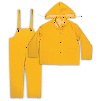 Custom LeatherCraft mens Bib overall och coverall, arbetskläder, gul, L US Custom LeatherCraft mens Bib overall och coverall, arbetskläder, gul, L US