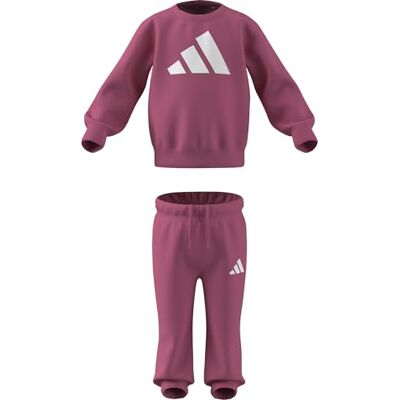 adidas unisex bebis Essentials Big Logojogger Track Suit, pink fusion/white, 3-4 Years adidas unisex bebis Essentials Big Logojogger Track Suit, pink fusion/white, 3-4 Years