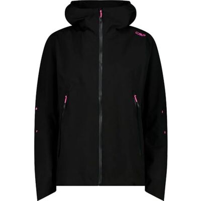 CMP Damjacka 2 lager med fast huva, svart, 54 CMP Damjacka 2 lager med fast huva, svart, 54
