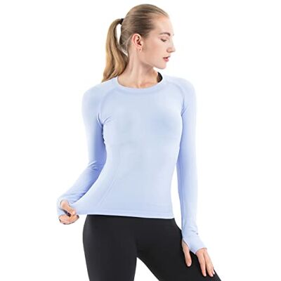 MathCat Lanmegärliges Yoga-Oberteil T-shirt dam, Vatten, S MathCat Lanmegärliges Yoga-Oberteil T-shirt dam, Vatten, S