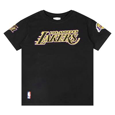 Pro Standard Big Boys NBA Classic Chenille Cotton Short Sleeve Tee, svart, L Pro Standard Big Boys NBA Classic Chenille Cotton Short Sleeve Tee, svart, L
