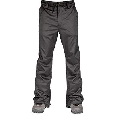 L1 THUNDER PNT´20 snowboardbyxor, 20 000 mm/20 000 g, skinny fit, 2 lager, enkel stil, skosnörningsbälte, chinostil, smala byxor, XS, svart L1 THUNDER PNT´20 snowboardbyxor, 20 000 mm/20 000 g, skinny fit, 2 lager, enkel stil, skosnörningsbälte, chinostil, smala byxor, XS, svart