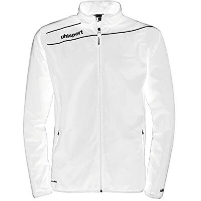 uhlsport barn stream 3.0 klassisk jacka, vit/svart, XXXS uhlsport barn stream 3.0 klassisk jacka, vit/svart, XXXS