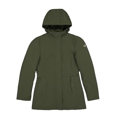 Champion Legacy Outdoor W (117570) Bonded Stretch Nylon 178 gr Hooded Bakgrundsjacka, skogsgrön (FON), M dam FW24, Skogsgrön (FON), M Champion Legacy Outdoor W (117570) Bonded Stretch Nylon 178 gr Hooded Bakgrundsjacka, skogsgrön (FON), M dam FW24, Skogsgrön (FON), M