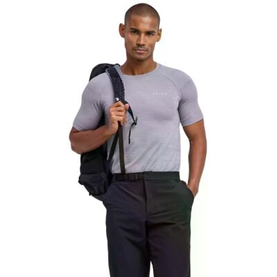 FALKE herr Baslager Ovandel Wool-Tech Light Protective M S/s Ts ull funktionsmaterial snabbtorkande 1 del, Grå Grey-Heather 3757, L FALKE herr Baslager Ovandel Wool-Tech Light Protective M S/s Ts ull funktionsmaterial snabbtorkande 1 del, Grå Grey-Heather 3757, L