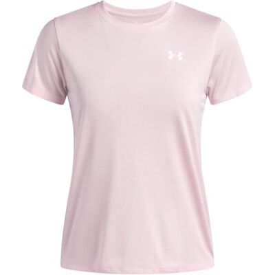Under Armour dam UA Tech™ Twist kortärmad toppar, Prime rosa/vit, XL Under Armour dam UA Tech™ Twist kortärmad toppar, Prime rosa/vit, XL