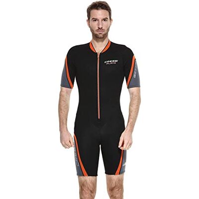 CRESSI MUTA PLAYA SHORTY UOMO NERO/GRIGIO 2.5mm M/3 CRESSI MUTA PLAYA SHORTY UOMO NERO/GRIGIO 2.5mm M/3
