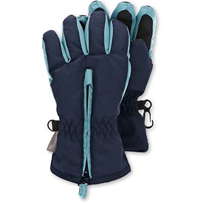 Sterntaler Unisex barn fingerhandske tvåfärgad handske, marinblå, 4 Sterntaler Unisex barn fingerhandske tvåfärgad handske, marinblå, 4