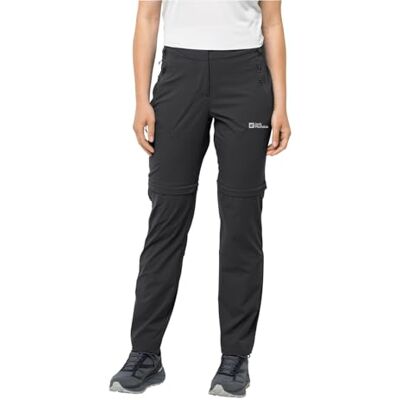 Jack Wolfskin Glastal Zip Away Pants W vandringsbyxor, svart, 46 dam, svart, 44 Jack Wolfskin Glastal Zip Away Pants W vandringsbyxor, svart, 46 dam, svart, 44