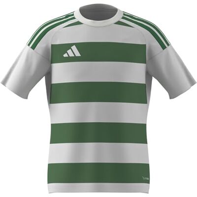adidas unisex barn Hooped26 Jersey Kids Shirt, white/team green, 13-14 Years adidas unisex barn Hooped26 Jersey Kids Shirt, white/team green, 13-14 Years