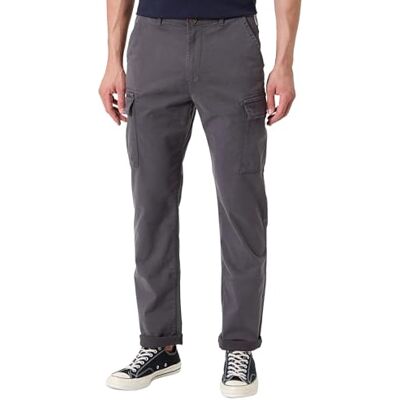 Napapijri Mees Cargo Casual Pants för män, Grå, 30 Napapijri Mees Cargo Casual Pants för män, Grå, 30