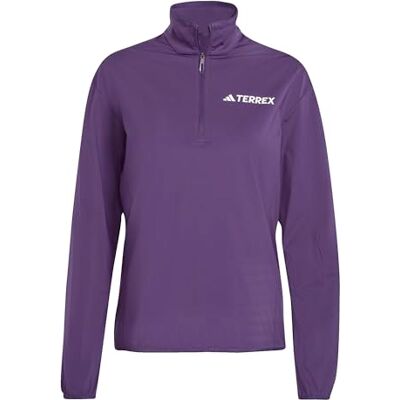 adidas Kvinnor Terrex Multi CLIMAWARM Half Zip Tech Fleece Jacket, aurora plum, XS adidas Kvinnor Terrex Multi CLIMAWARM Half Zip Tech Fleece Jacket, aurora plum, XS
