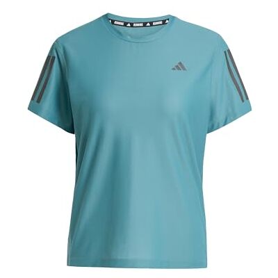 adidas Kvinnor Own The Run Base Tee, Preloved Teal, L adidas Kvinnor Own The Run Base Tee, Preloved Teal, L