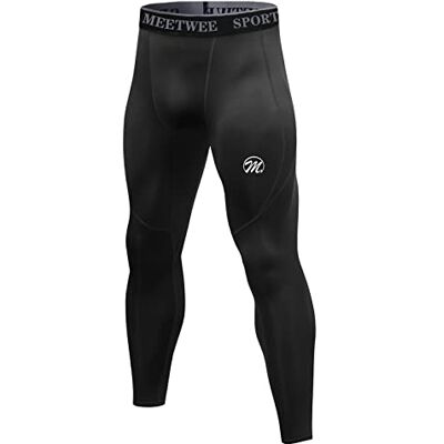 MEETWEE kompressionsbyxor för män, sportleggings långa löparbyxor andningsbara funktionella byxor tights byxor MEETWEE kompressionsbyxor för män, sportleggings långa löparbyxor andningsbara funktionella byxor tights byxor