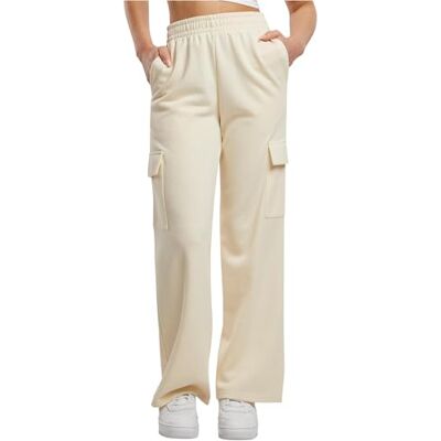 Urban Classics dam säckig lätt terry sweatpants byxor för kvinnor, Vit, XS Urban Classics dam säckig lätt terry sweatpants byxor för kvinnor, Vit, XS