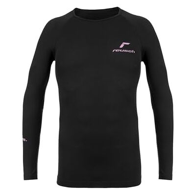 Reusch dam baselay-set, 7715 svart/begonia rosa, M Reusch dam baselay-set, 7715 svart/begonia rosa, M