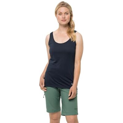 Jack Wolfskin Dam Pack & Go Tank W ärmlös t-shirt, nattblå, L, nattblå, L Jack Wolfskin Dam Pack & Go Tank W ärmlös t-shirt, nattblå, L, nattblå, L