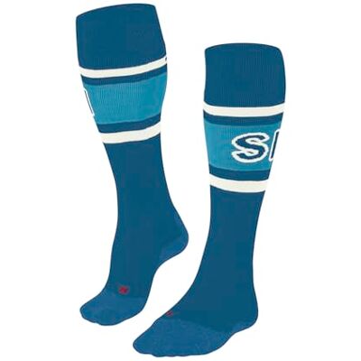 FALKE , skidstrumpor för män, SK2 mellanliggande ull, M Kh ull, funktionellt material, varm tjock, 1 par, blå King Fisher 6834 trend, 39–41 FALKE , skidstrumpor för män, SK2 mellanliggande ull, M Kh ull, funktionellt material, varm tjock, 1 par, blå King Fisher 6834 trend, 39–41