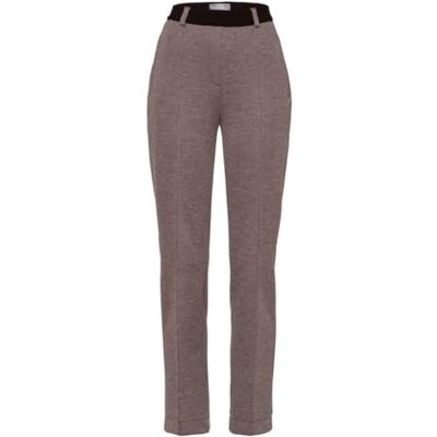 RAPHAELA by Brax Lillyth Thermo Doppio Mainimal jersey fritidsbyxor, Tygren/grå, 32W x 32L RAPHAELA by Brax Lillyth Thermo Doppio Mainimal jersey fritidsbyxor, Tygren/grå, 32W x 32L