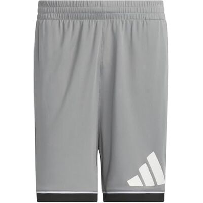 adidas herr Basketball Badge Of Sport Short Shorts, grey three/black, S 7 inch adidas herr Basketball Badge Of Sport Short Shorts, grey three/black, S 7 inch