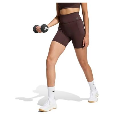 adidas Kobiety Optime Workout Short Leggings, Aurora Coffee, XXL 5 inch adidas Kobiety Optime Workout Short Leggings, Aurora Coffee, XXL 5 inch