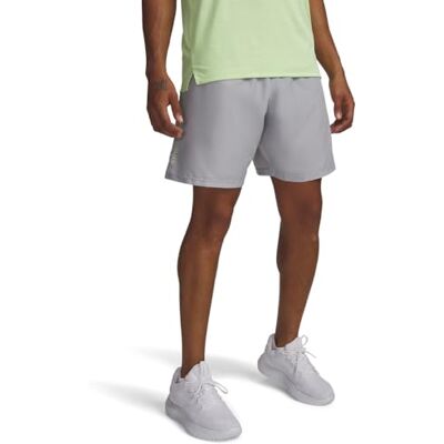 Under Armour Tech vävda ordmärkesshorts – mod grå, lumos lime – XXL Under Armour Tech vävda ordmärkesshorts – mod grå, lumos lime – XXL