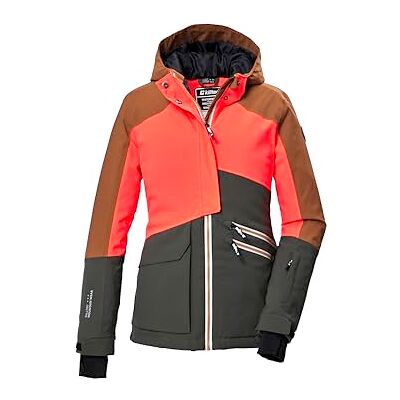 Killtec Skidjacka/funktionell jacka med huva och snöfall KSW 405 GRLS SKI JCKT, mörk moss, 140, 42092-000 Killtec Skidjacka/funktionell jacka med huva och snöfall KSW 405 GRLS SKI JCKT, mörk moss, 140, 42092-000
