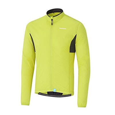 Shimano Fluorescerande gul kompakt vindjacka kläder L Shimano Fluorescerande gul kompakt vindjacka kläder L