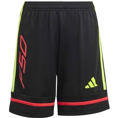 adidas Uniseks dzieci F50 SHORTS KIDS, black/team solar yellow 2/lucid red, 13-14 Years adidas Uniseks dzieci F50 SHORTS KIDS, black/team solar yellow 2/lucid red, 13-14 Years