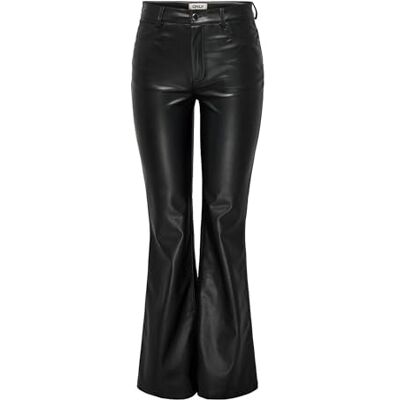 ONLY dam Onlalexis Hw falsk lea utsvängd byxa Onlalexis Hw Faux Lea Flared Pant Pnt ONLY dam Onlalexis Hw falsk lea utsvängd byxa Onlalexis Hw Faux Lea Flared Pant Pnt