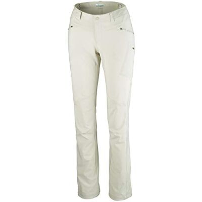Columbia vandringsbyxor för kvinnor, Peak To Point Pant, polyester, beige (sten), storlek: 14, AK1825 Columbia vandringsbyxor för kvinnor, Peak To Point Pant, polyester, beige (sten), storlek: 14, AK1825