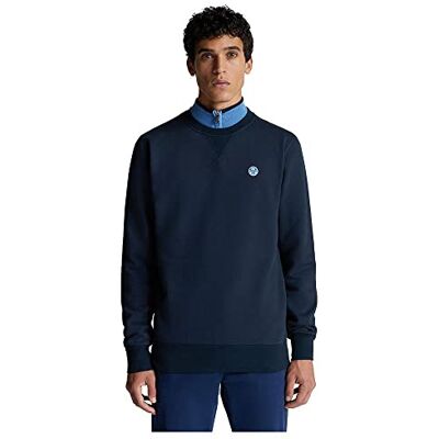 NORTH SAILS Rund hals Sweatshirt W/logotyp träningsoverall herr, Marinblå, S NORTH SAILS Rund hals Sweatshirt W/logotyp träningsoverall herr, Marinblå, S