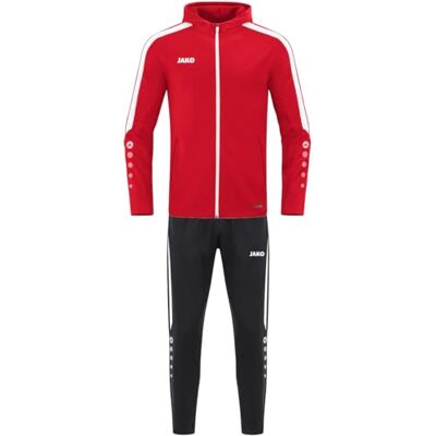 JAKO Barn träningsoverall polyester Power med huva, röd, 152 JAKO Barn träningsoverall polyester Power med huva, röd, 152