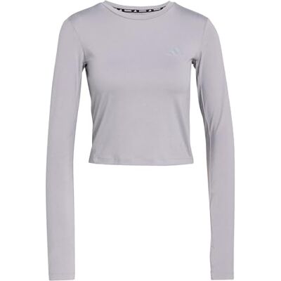 adidas Kobiety adi365 Running Essentials Long Sleeve, medium grey heather, XXS adidas Kobiety adi365 Running Essentials Long Sleeve, medium grey heather, XXS