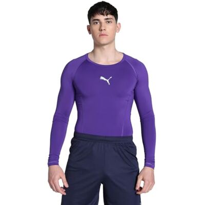PUMA herr Tröja League Baselayer Tee Ls, Prisma violett, M PUMA herr Tröja League Baselayer Tee Ls, Prisma violett, M