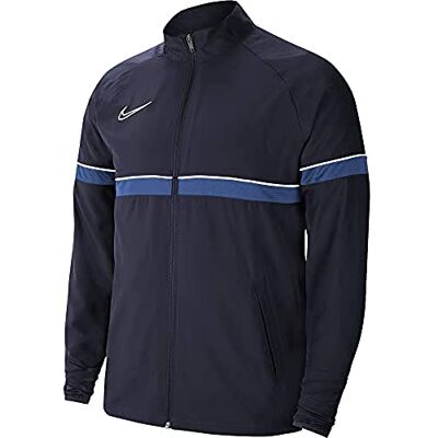 NIKE Unisex barn Y Nk Dry Acd21 Trk Jkt W sportjacka. Obsidian/vit/kungsblå/vit 7-8 Years NIKE Unisex barn Y Nk Dry Acd21 Trk Jkt W sportjacka. Obsidian/vit/kungsblå/vit 7-8 Years