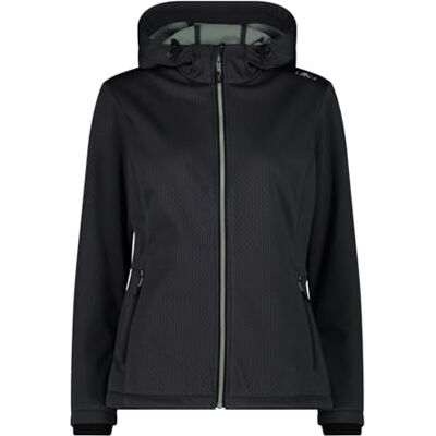 CMP Dam softshelljacka med fast huva, antracit (46) CMP Dam softshelljacka med fast huva, antracit (46)