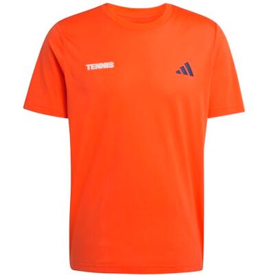adidas Mezczyzni TENNIS HOT EGG GRAPHIC T-SHIRT, Pure Orange, XS adidas Mezczyzni TENNIS HOT EGG GRAPHIC T-SHIRT, Pure Orange, XS