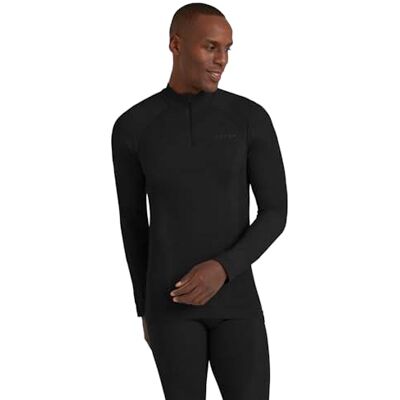 FALKE herr Baslager Ovandel Wool-Tech High Zip Neck M L/s Sh ull funktionsmaterial snabbtorkande 1 del, Svart Black 3000, XXL FALKE herr Baslager Ovandel Wool-Tech High Zip Neck M L/s Sh ull funktionsmaterial snabbtorkande 1 del, Svart Black 3000, XXL