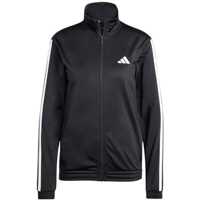 adidas dam Tricot 3-Stripes Tracktop Sweatshirt, black/white, S Short adidas dam Tricot 3-Stripes Tracktop Sweatshirt, black/white, S Short