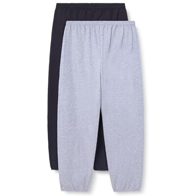 Hanes Fleece Sweatpants, EcoSmart Athletic Lounge Pants for Men, 32" (1, Black/Light Steel-2 Pack Hanes Fleece Sweatpants, EcoSmart Athletic Lounge Pants for Men, 32" (1, Black/Light Steel-2 Pack