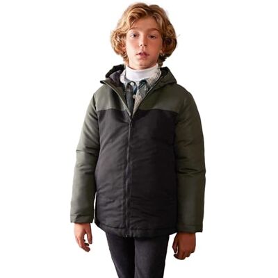 DeFacto Boy's Outer Wear Mont, svart, 13-14 år DeFacto Boy's Outer Wear Mont, svart, 13-14 år