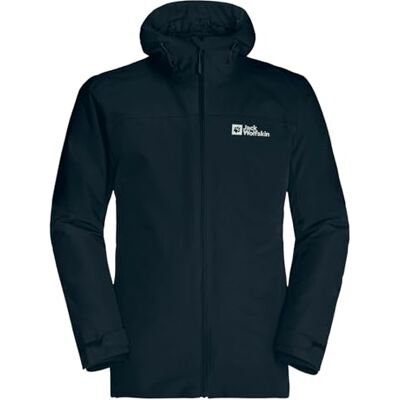 Jack Wolfskin GLAABACH 3IN1 JKT M, herrjacka, nattblå, Jack Wolfskin GLAABACH 3IN1 JKT M, herrjacka, nattblå,