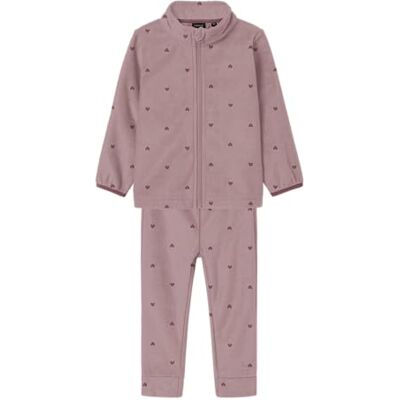 NAME IT Unisex barn Nmnspektra fleece set AOP Fo, Träros, numeric_104 NAME IT Unisex barn Nmnspektra fleece set AOP Fo, Träros, numeric_104