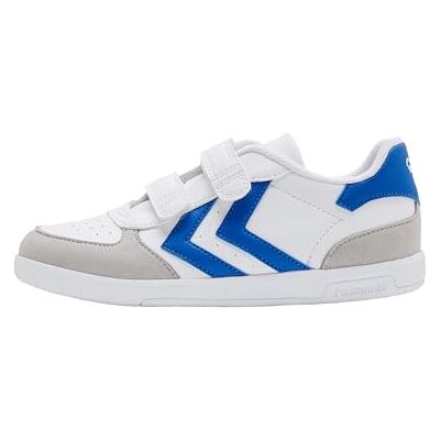 hummel Unisex baby Victory sneakers, Vit blå, 21 EU hummel Unisex baby Victory sneakers, Vit blå, 21 EU